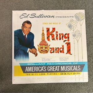 Ed Sullivan Presents 'King and I' Vinyl Record